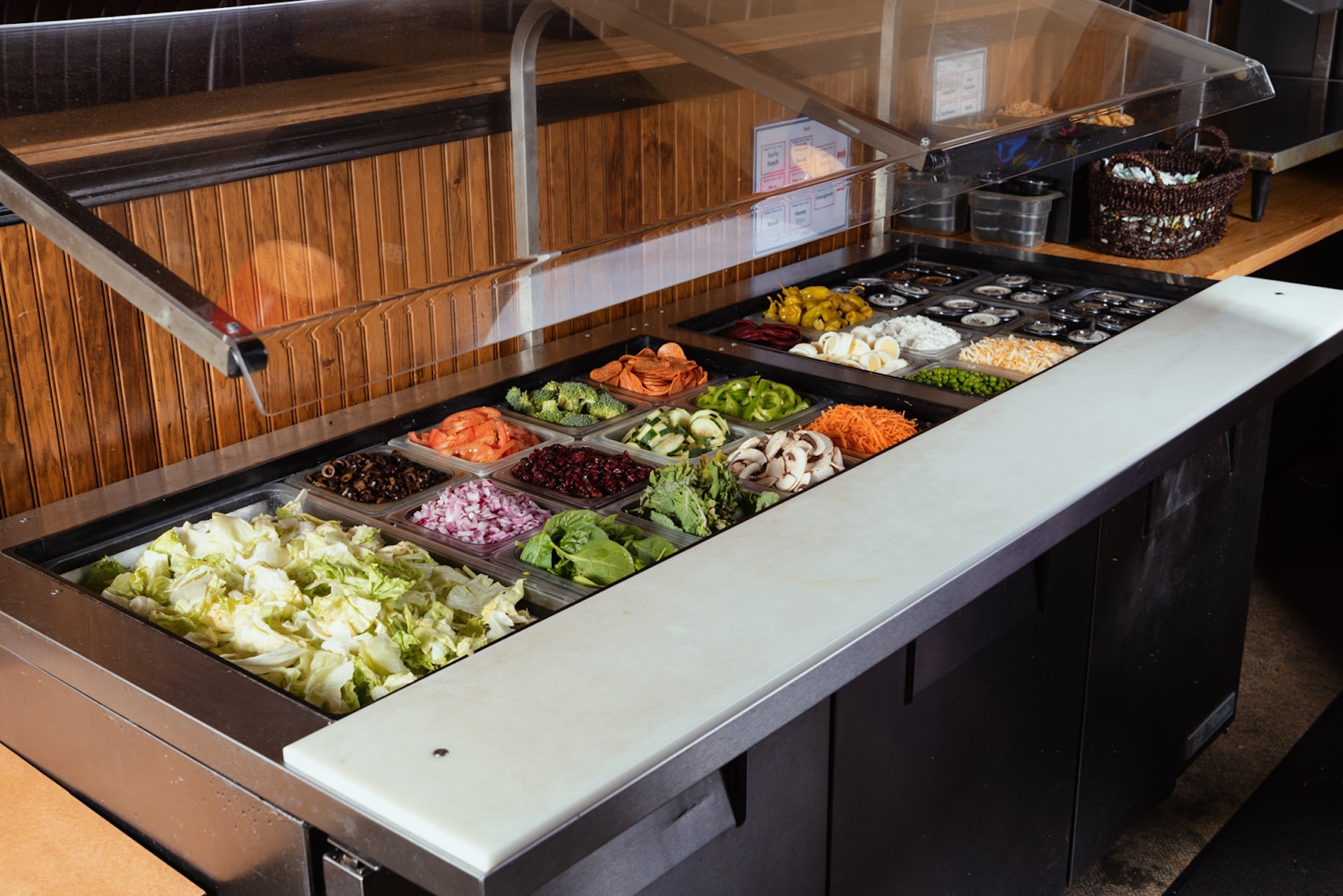 photo of full salad bar