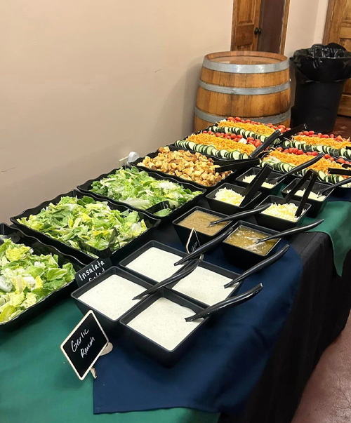 a salad bar for catering